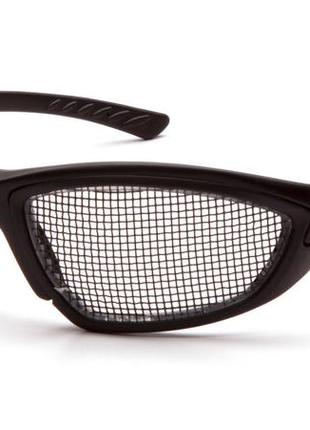 Защитные очки pyramex trifecta mesh (black), сетчатые очки (плетёные)
