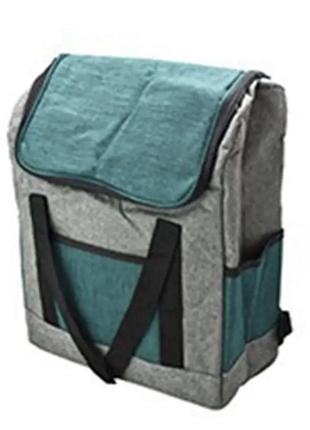 Термосумка-рюкзак picnic 8010-5 (33*17*38см) stenson зелений