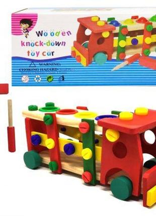 Конструктор машинка "wooden toy car"