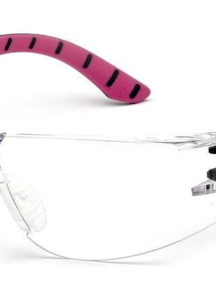 Очки защитные pyramex endeavor pink (clear) anti-fog, прозрочные в чёрно-розовой оправе