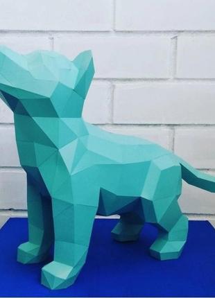 Paperkhan набор для творчества пес собака оригами papercraft 3d фигура развивающий набор антистресс