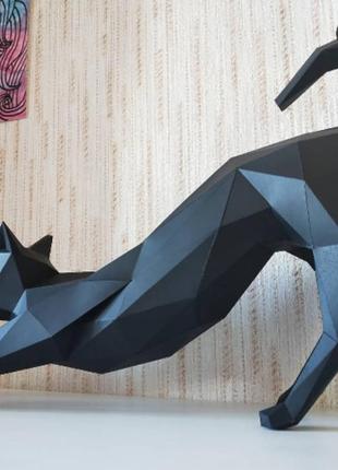 Paperkhan сборная модель фигура пазл кошка кот котенок оригами паперкрафт 3d фигура развивающий набор