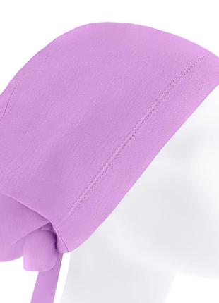 Медична шапочка шапка жіноча тканинна багаторазова колір лавандовий