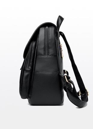 Топ! гарний жіночий міський рюкзак чорного кольору3 фото
