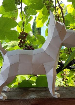 Paperkhan набор для творчества шнауцер пес собака оригами papercraft 3d фигура развивающий набор антистресс