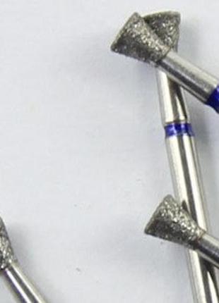 Бор алмазний обратний конус 3,7/3,0 мм (dfa china) середній абразив (синє) mk37