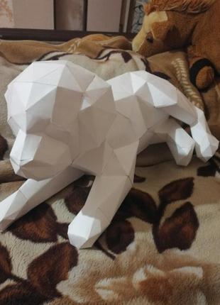 Paperkhan набір для творчості 3d фігура собака пес паперкрафт papercraft подарунковий набір сувернір іграшка