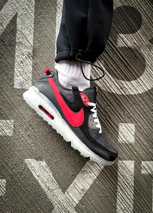 Чоловічі кросівки nike air max 90 x terrascape black red 41-42-43-44-45