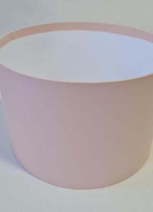 Персикова капелюшна коробка гігант (30х20) для створення розкішних мильних композицій1 фото