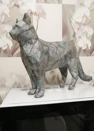 +++paperkhan сборная модель фигура пазл кошка кот котенок оригами паперкрафт фигура развивающий набор подарок