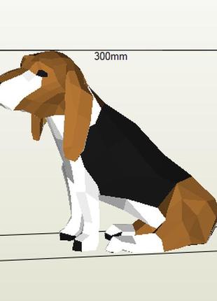 Paperkhan набір для творчості 3d фігура собака пес паперкрафт papercraft подарунковий набір сувернір іграшка