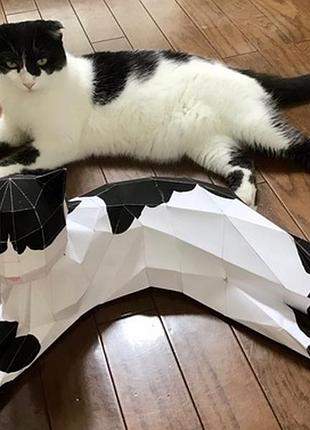 Paperkhan оригинальный подарок кошка кот котенок оригами паперкрафт фигура развивающий набор подарок