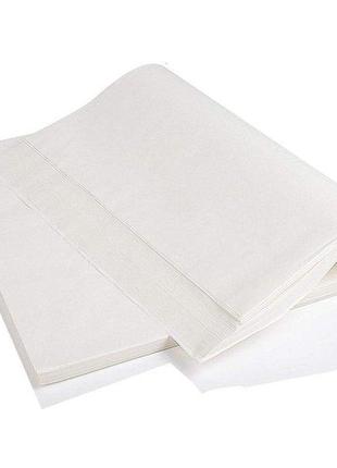 Пергаментная бумага для приготовления еды в пакетах в листах 420*300 мм, плотность 60г/м2, упаковка 500 листов
