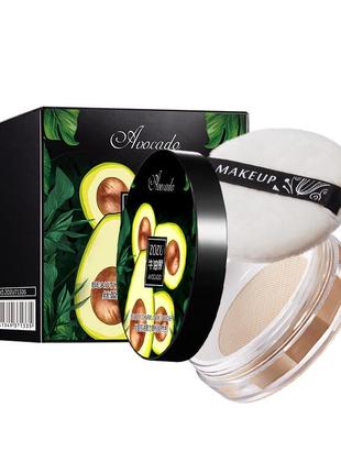 Розсипчаста матова пудра тон 01 natural zozu avocado beaury charm loose powder 8,5г
