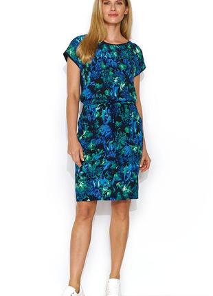 Женское летнее повседневное платье темно-синего цвета. модель nuria zaps. коллекция весна-лето 2024
