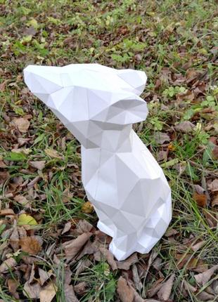 Paperkhan набір для створення 3d фігур мідь ведмедика паперкрафт papercraft подарунок сувернір іграшка конструктор