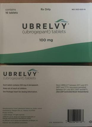 Ubrelvy 100mg 16 tablets