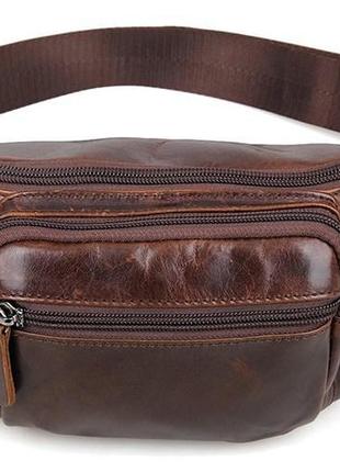 Поясная сумка vintage 14422 коричневая