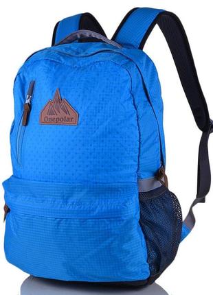 Жіночий рюкзак для ноутбука 30х40х3 см onepolar блакитний (2000002915294)