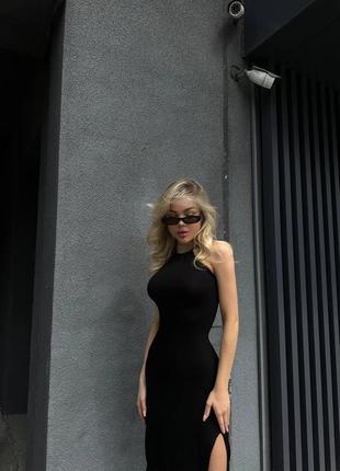 Жіноча ідеальна чорна сукня 42-44, 44-46 віскоза