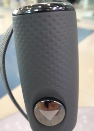 Зонт 10.2326.13.6 полуавтомат, с серым атласным сине-бирюзовым куполом.