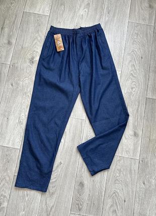 Тонкие летние джинсы на резинке большого размера джинсы спортивного типа лето