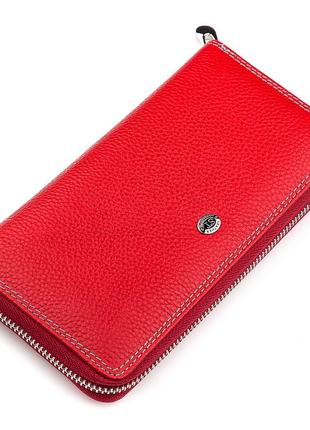 Гаманець жіночий st leather 18376 (sb71) шкіряний червоний