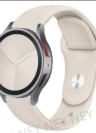 Ремінець для годинника смарт samsung galaxy watch active2 20 мм бежевий