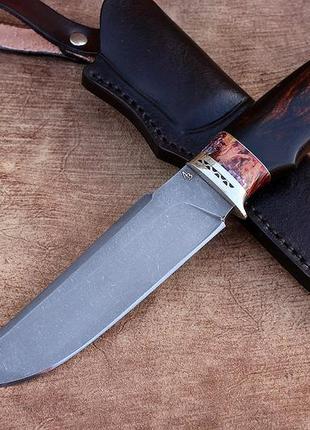 Подарочный охотничий нож ручной работы скиф 3,из нержавеющей стали cpm s90v/63 hrc плюс чехол кожа в комплекте