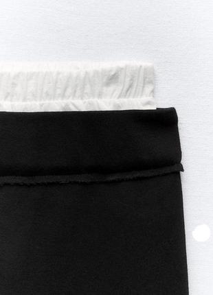 Новые штаны с белой резинкой zara оригинал10 фото