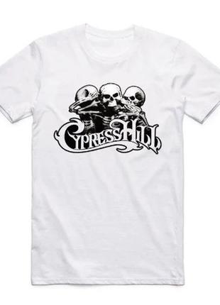 Футболка белая cypress hill ''skulls logo'' white t-shirt xs