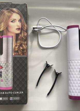 Wireless usb auto curler праска для волосся утюжок для локонів завивка