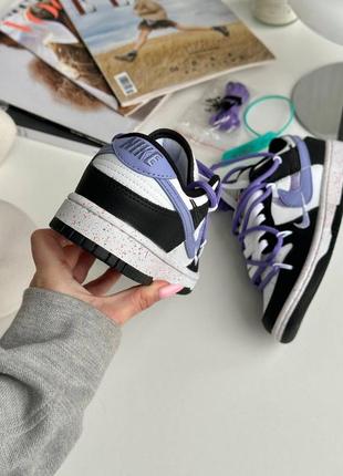 Кросівки жіночі nike sb dunk black purple7 фото