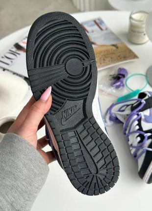 Кросівки жіночі nike sb dunk black purple10 фото