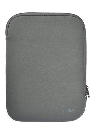 Чехол для планшета черный 9' - 10' серый мягкий неопреновый на молнии d-lex lxtc-3110-gy