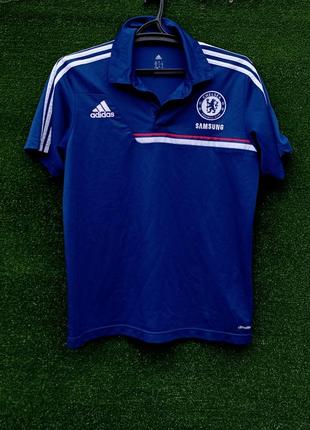 Футбольная футболка поло челси adidas chelsea