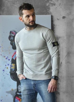 Світшот stone island grey см586