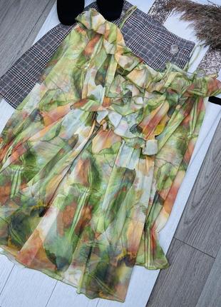 Новое короткое платье zara s платье с открытыми плечами летнее платье зара платье в принт
