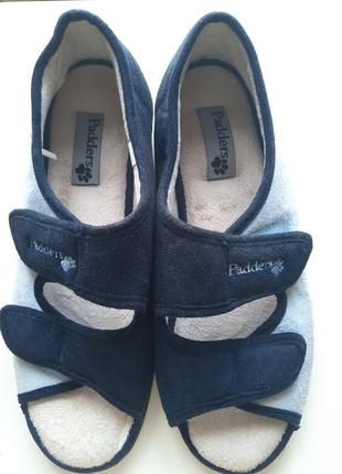 Женские диабетические тапочки босоножки сандалии на широкую ногу английского бренда padders