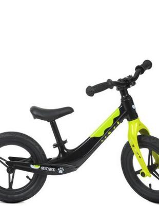 Біговел дитячий profi kids lmg1255-2 салатовий, 12 дюймів