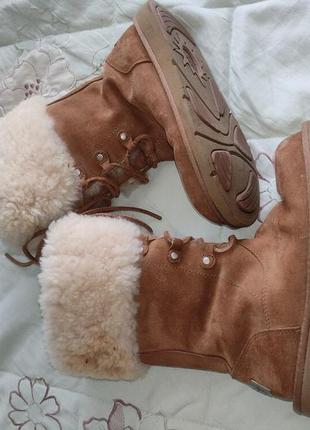 Ugg australia 1130776K 36p us5, оригинал! теплые угги из натурального меха и замши2 фото