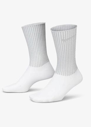 Nike one air force metallic — crew шкарпетки сріблясті нові оригінал
