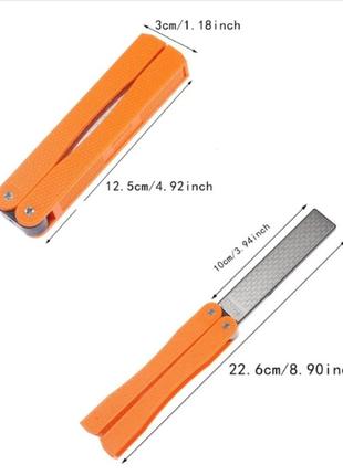 Точилка для ножей алмазная зернистость 400/600 grit. алмазная точилка для ножей 2в1