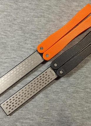 Точилка для ножей алмазная зернистость 400/600 grit. алмазная точилка для ножей 2в1