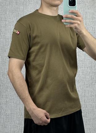 Новые! футболка suisse армейская швейцария тактическая майка свинца хаки