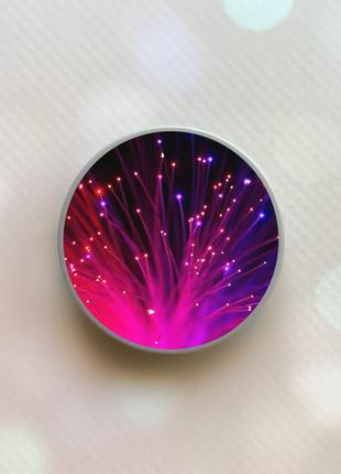 Держатель для смартфона / планшета попсокет popsocket серый :: салют (принт 98)