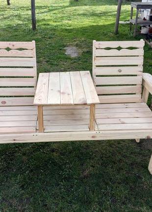 Садові меблі для дому і дачи лавка із столиком