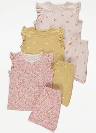 Костюм летний на девочку george 4/5,5/6 лет