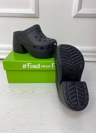 Женские сабо на платформе siren clog crocs