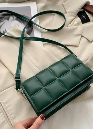 Зелена сумка жіноча